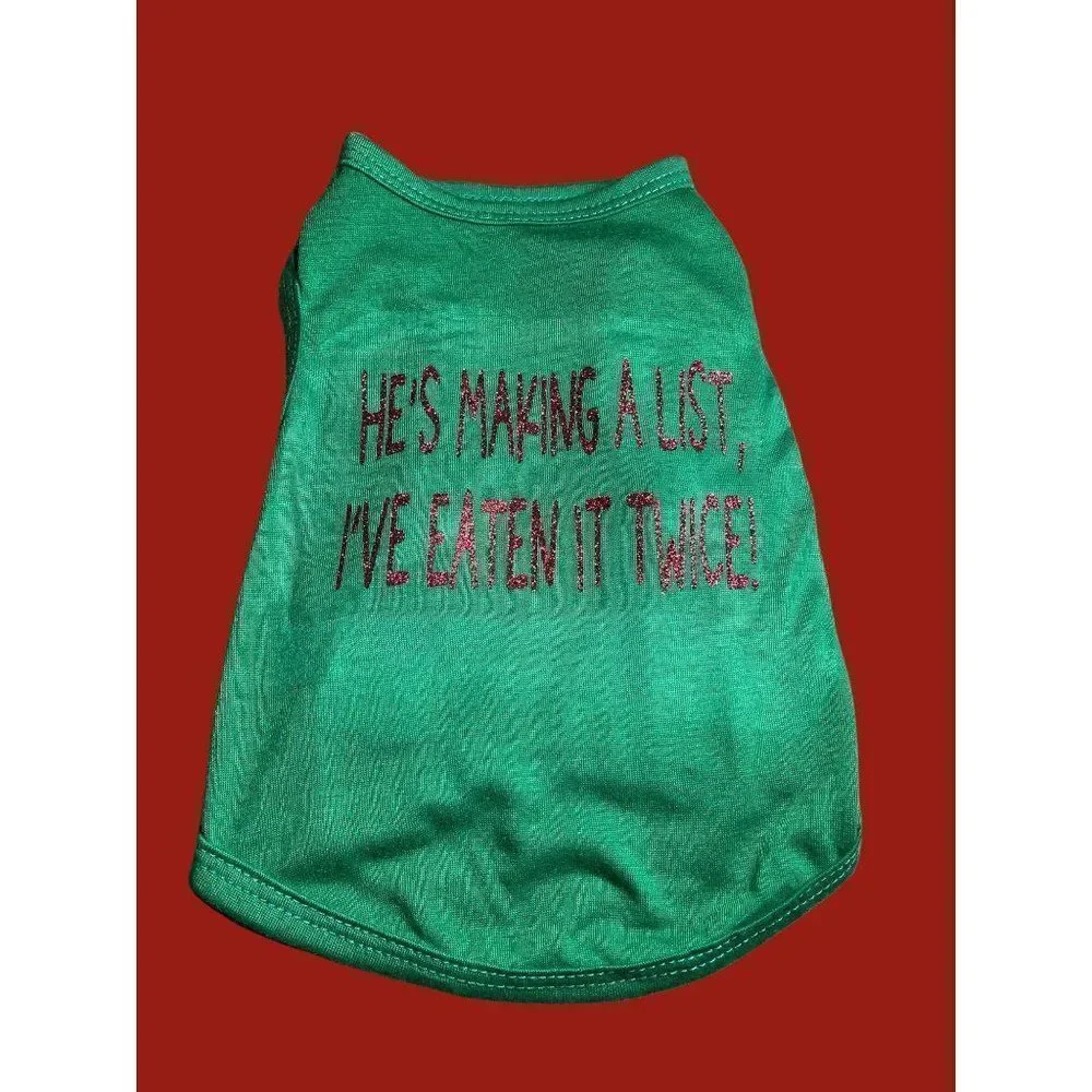 Hand Crafted Funny Christmas Dog shirt, Funny gift for dog, Dog lover shirt, Dog